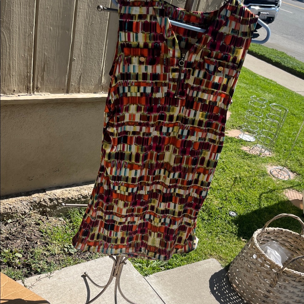 Colorful Sleeveless Dress